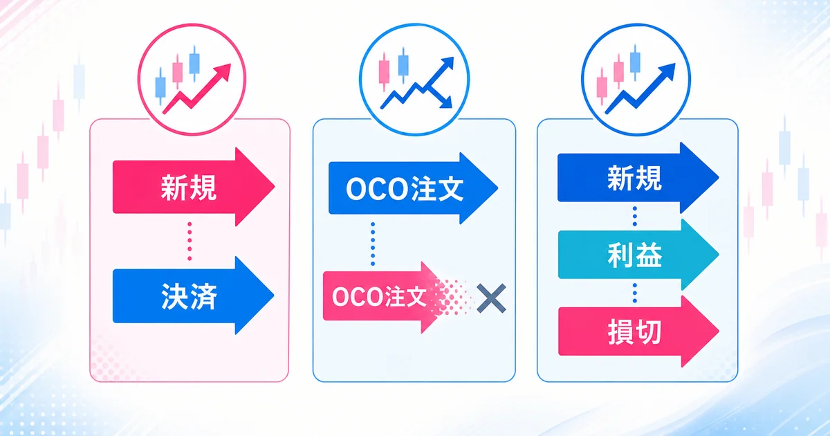 3種類の注文方法の違いを示す比較図